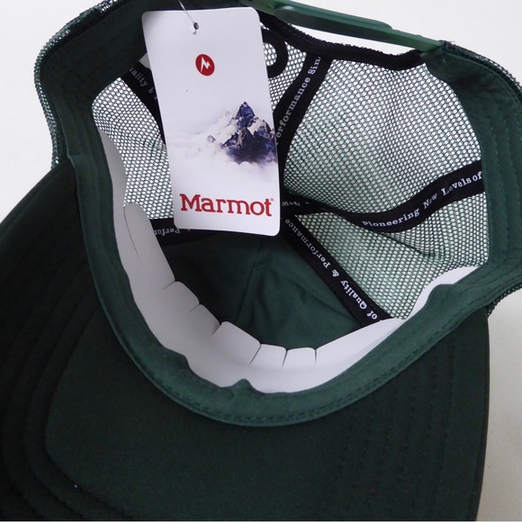 Marmot Quilted Winter Trucker Hat Mesh Cap NWT - Picture 3 of 7